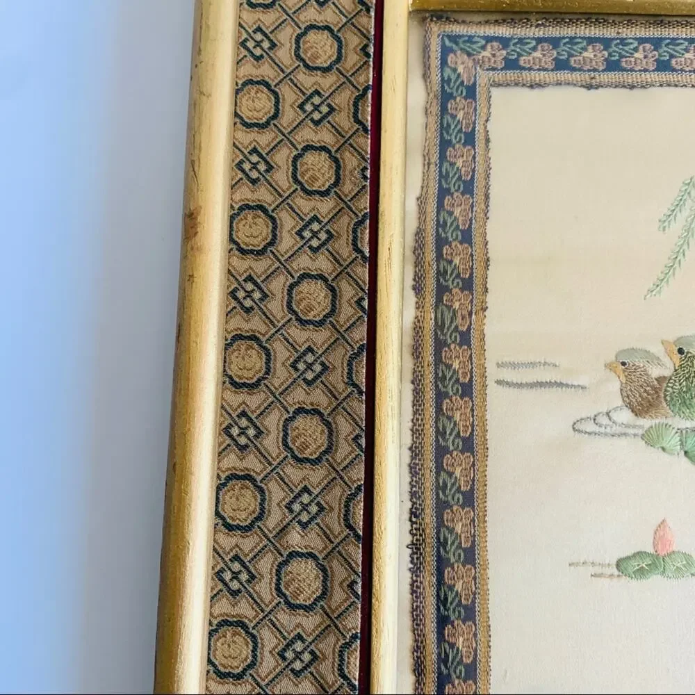 Vintage Chinese Silk Brand Embroidery Art